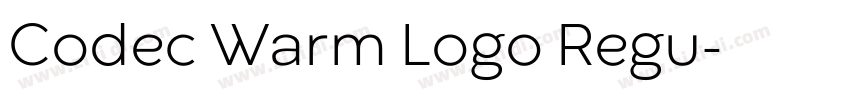 Codec Warm Logo Regu字体转换